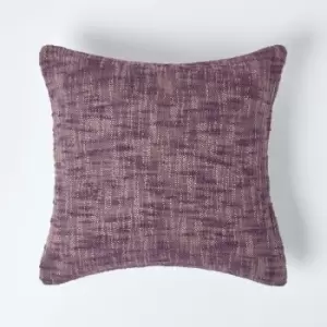 Image of Nirvana Cotton Mauve Cushion Cover, 60 x 60cm - Purple - Homescapes