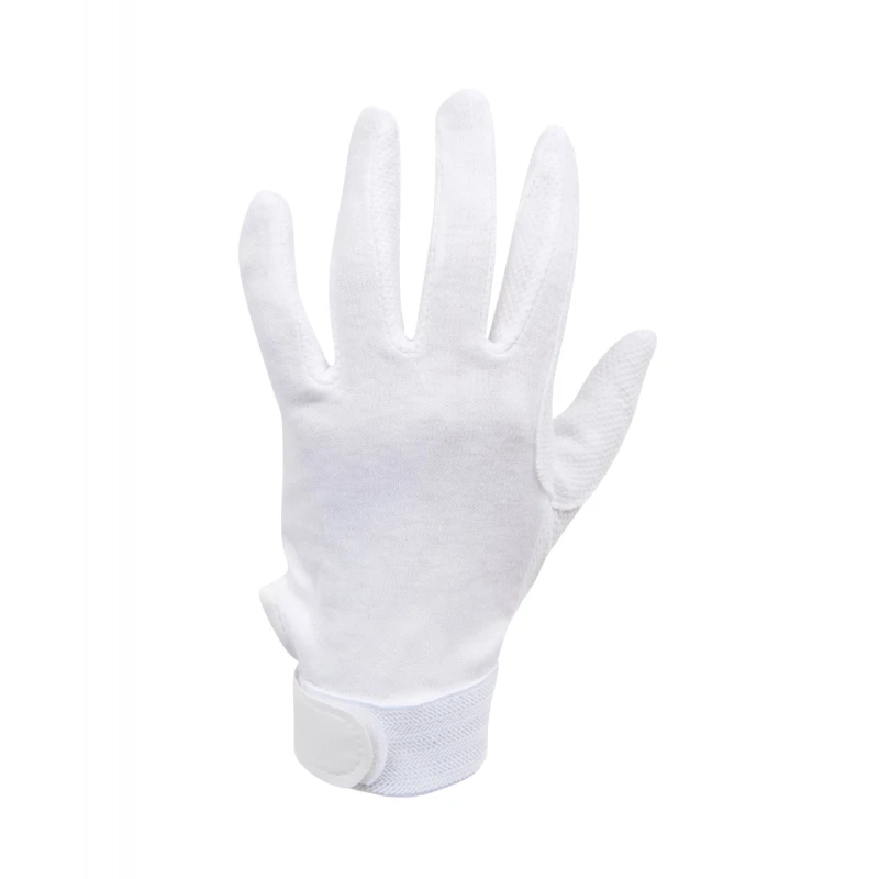 Image of Dublin Dublin Track Riding Gloves in White Size: Small White S Unisex 5059000351631