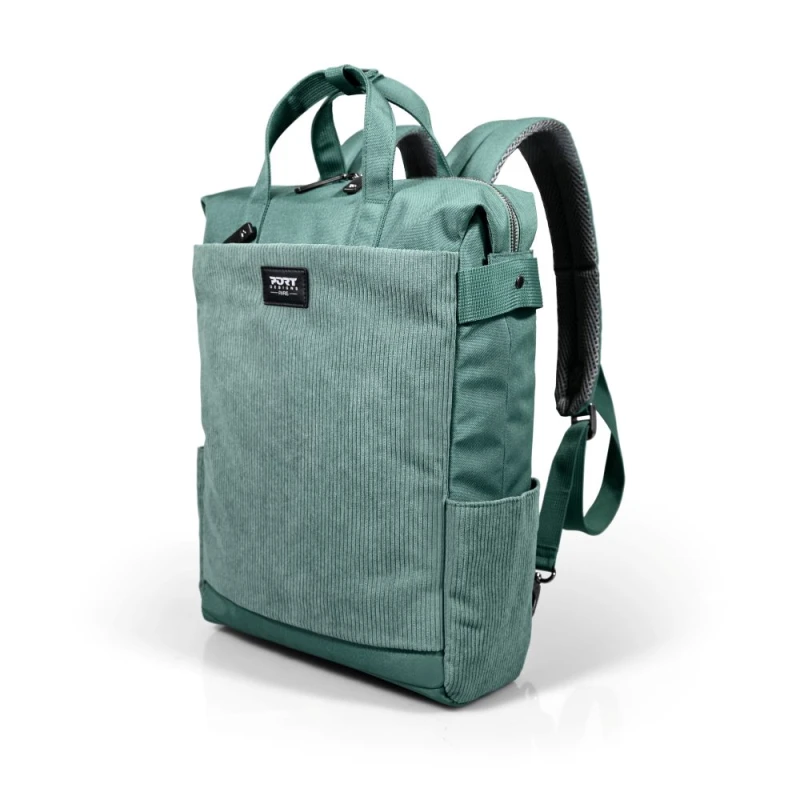 Image of Port Designs MILANO II ECO TOTEPACK - SAGE GREEN. 16ltr 14/16 laptop b