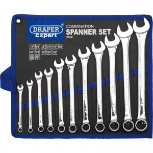 Image of Draper 11 Piece Combination Spanner Set Imperial