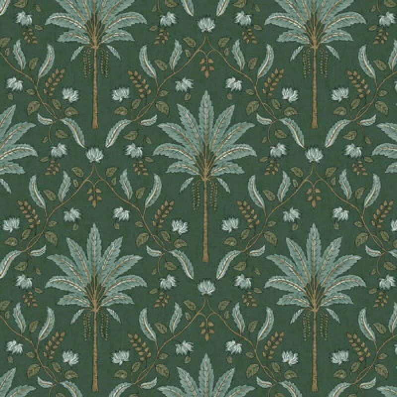 Image of HOLDEN DECOR Holden Decor Palm Trellis Green Wallpaper Tropical Leaves Stylish Feature Wall WL-13750