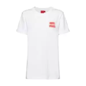 Image of Hugo Dibiusa Cotton T Shirt - White