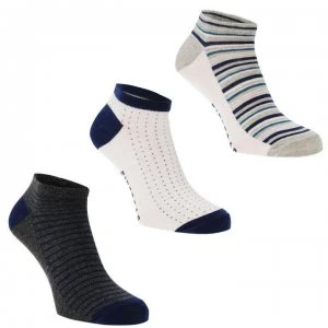 Image of Firetrap 3 Pack Trainer Liners Mens - Multi