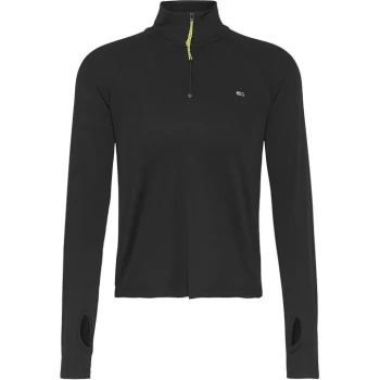 Image of Tommy Jeans Slim Tech Zip Top - Black