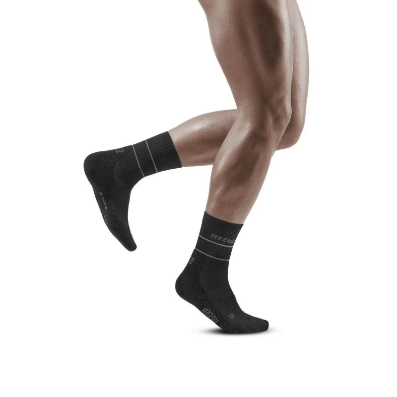 Image of Mid-calf compression socks CEP Compression Reflective Noir Male Taille 3