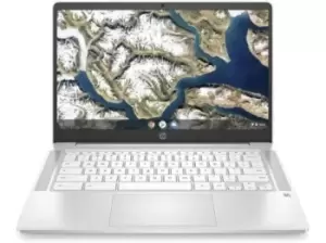 Image of HP 14A-NA0510SA 14" Chromebook Full HD Screen Intel Pentium Silver 8GB / 128GB eMMC - Silver