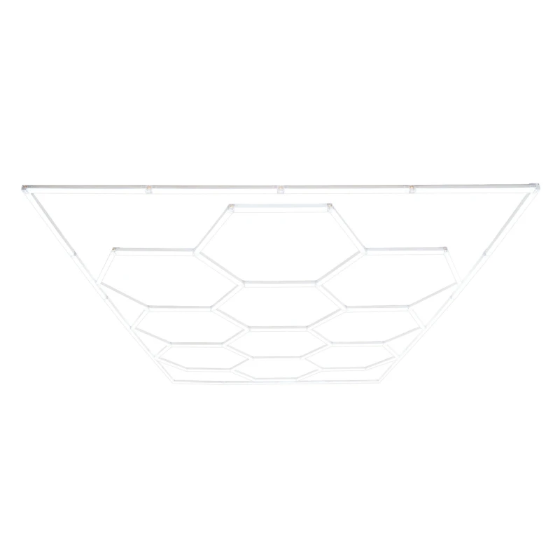 Image of Monstershop Hexagon LED Lighting x 10 in White Size: Large White Unisex Large