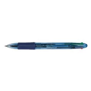 Image of Q-Connect Retractable Ballpoint Pen 4 Colour Pack of 10 KF01938
