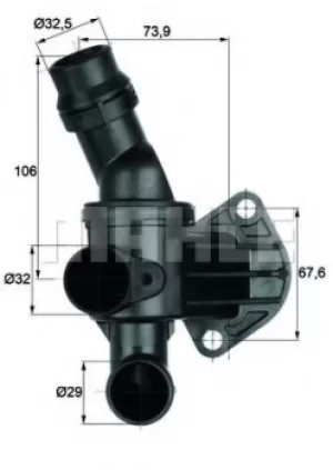 Image of Car TI-6-80 72370370 by MAHLE Original