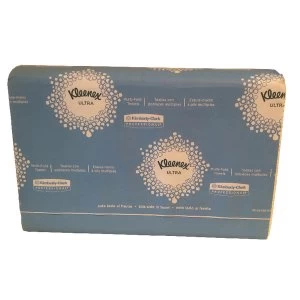 Image of Kleenex Ultra Multifold Hand Towel 1 Ply White 4375