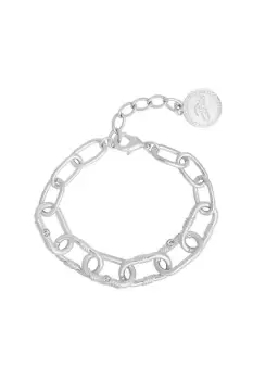 Image of Silver 'Courage' Chunky Chain Bracelet