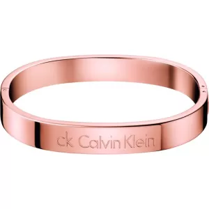 Image of Ladies Calvin Klein Rose Gold Plated Small Hook Bangle KJ06PD10020S