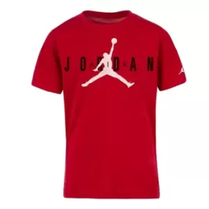 Image of Air Jordan Longline Graphic T Shirt Junior Boys - Red