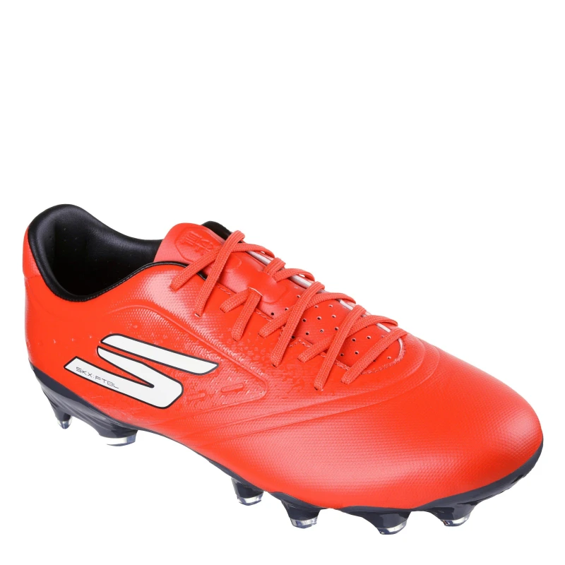 Image of Skechers Razor Adults Academy Firm Ground Football Boots Red/Black male 7 (41)