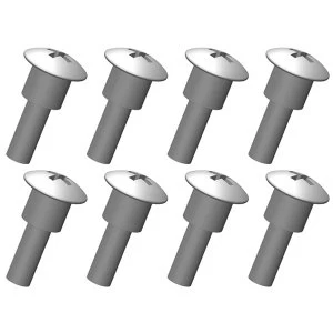 Image of Corally Shoulder Screws Steel 8 Pcs
