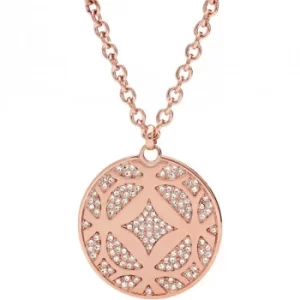 Image of Ladies Fossil PVD rose plating ICONIC NECKLACE