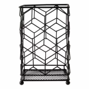 Image of Premier Housewares Utensil Holder, Matte Black Finish, Metal Wire