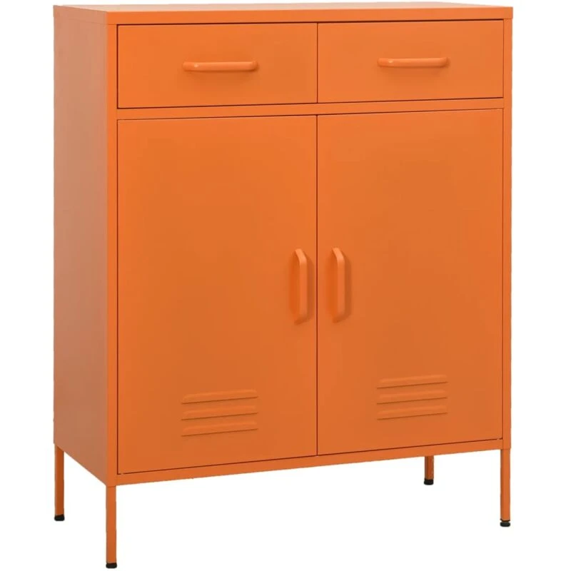 Image of VIDAXL Storage Cabinet Orange 80x35x101.5cm Steel Vidaxl 8720286564684