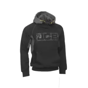 Image of Horton Hoodie Black/Grey Contrast - Medium