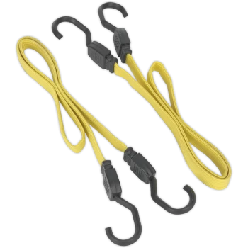Image of Sealey Flat Bungee Elastic Cord Set 910mm