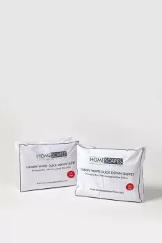 Image of Luxury White Duck Down 15 Tog All Seasons Duvet
