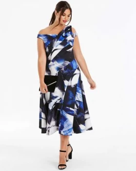 Image of Coast Maura Print Scuba Maxi Dress