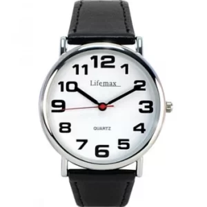 Image of Gents Clear Time Watch with Leather Strap