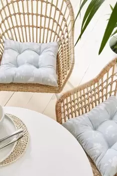 Image of Meadowsweet Floral Seat Pad Pair