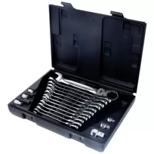 Image of KS Tools 503.4868 Crowfoot wrench set 18 Piece 19 mm