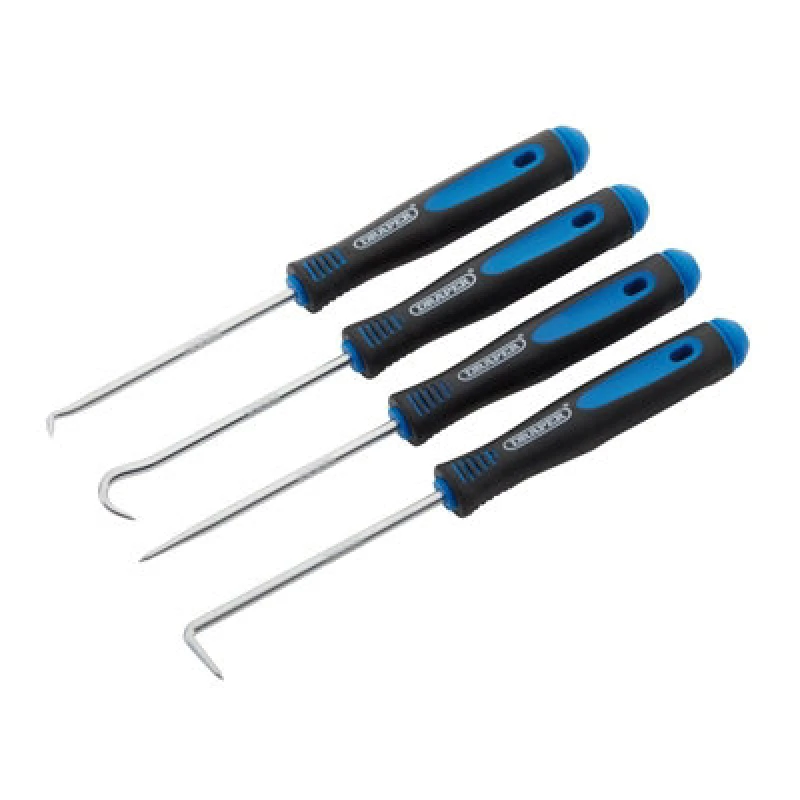 Image of Draper Draper - 4 pc mini pick and hook set 09042 Mini Hook and Pick Set, 165mm (4 Piece) 09042