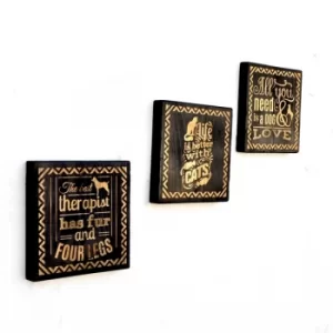 Image of LAZ088 Multicolor Decorative Wooden Wall Accessory