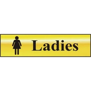 Image of ASEC Ladies 200mm x 50mm Self Adhesive Sign