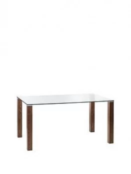 Image of Julian Bowen Cayman 150 Cm Glass Top Dining Table
