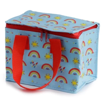 Image of Recycled Plastic Bottle RPET Cool Bag Lunch Box - Rainbow