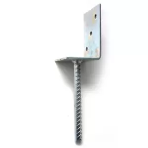 Image of Moderix Zinc Plated U Type Post Fence Foot Anchors - Size 84 x 90 x 135 x 5mm, P