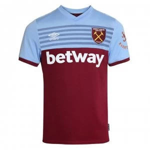 Image of Umbro West Ham United Home Shirt 2019 2020 - Claret/Blue