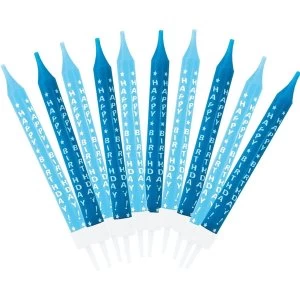Image of 10 Birthday Candles (Blue)