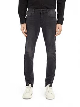 Image of Scotch & Soda Skim Slim Fit Fallen Hero Jeans, Grey, Size 34, Length Regular, Men