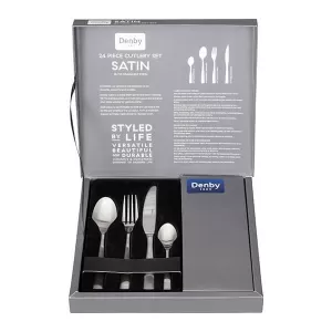 Image of Satin 24 Piece Cutlery Set