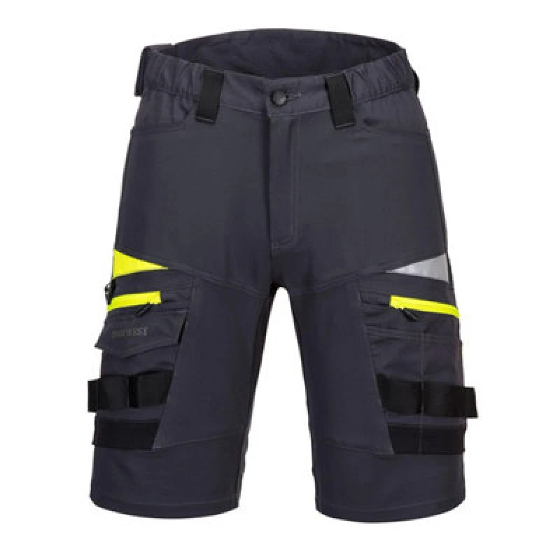 Image of Portwest DX4 Mens Detachable Holster Pocket Shorts DX444MGR34 Colour: Metal Grey