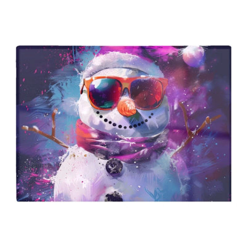 Image of Warren Reed Designer Cosmic Snowman Celebration Chopping Board