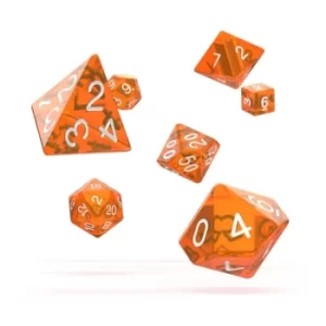 Image of Oakie Doakie Dice RPG Set (Translucent Orange)