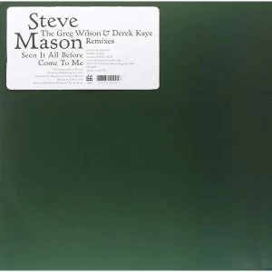 Image of Steve Mason - Seen It All Before / Come To Me (The Greg Wilson & Derek Kaye Remixes) Vinyl