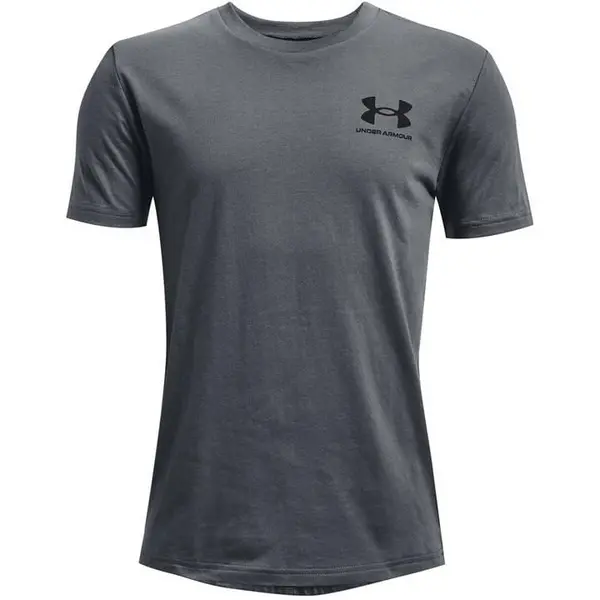 Image of Under Armour Cotton Short Sleeve T-Shirt Junior Boys - Grey 7 - 8 Years