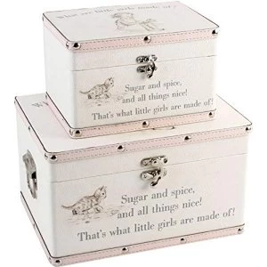 Image of Petit Cheri Little Girls Luggage Box 2Pcs Set