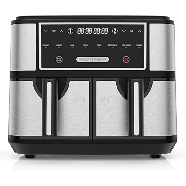 Image of Homcom 800-193V70BK 2700W 8.5L Dual Zone Air Fryer