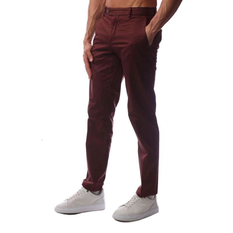 Image of Boss Mens T Gee D Straight Leg Trousers Dark Red male 38W R