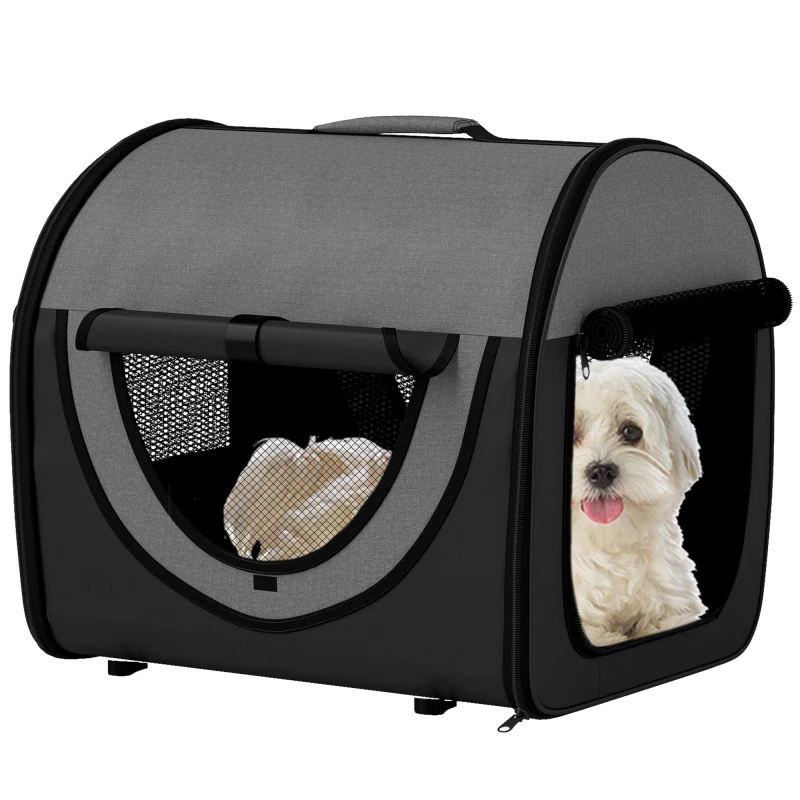 Image of PawHut Folding Fabric Soft Pet Crate Dog Cat Travel Carrier Cage TJ Hughes 5063603015982