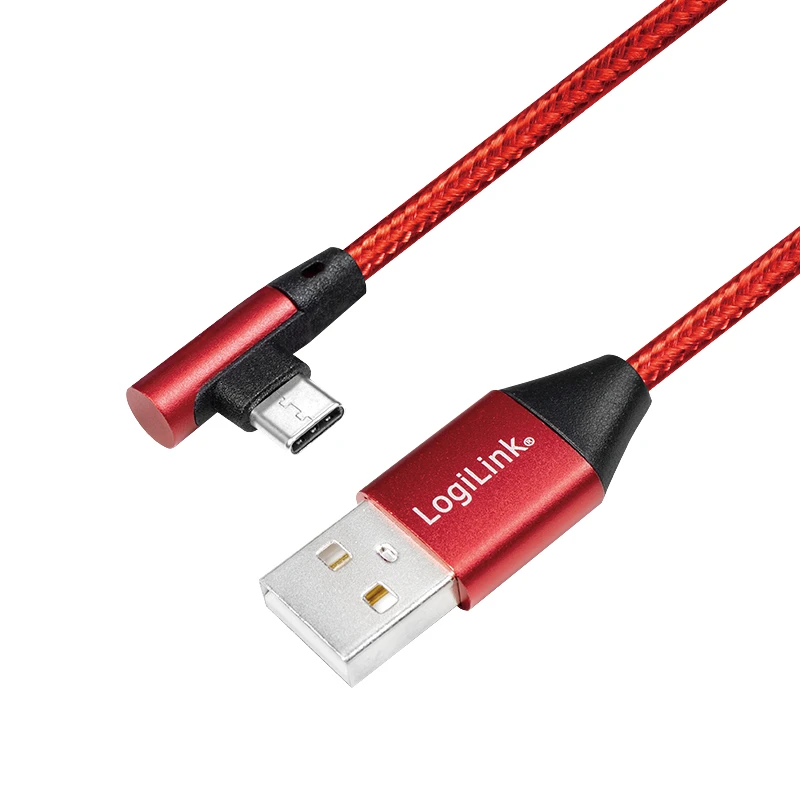 Image of LogiLink CU0146 USB cable USB 2.0 1m USB A USB C Red