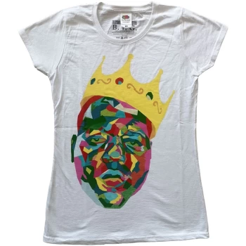 Image of Biggie Smalls - Crown Womens Medium T-Shirt - White